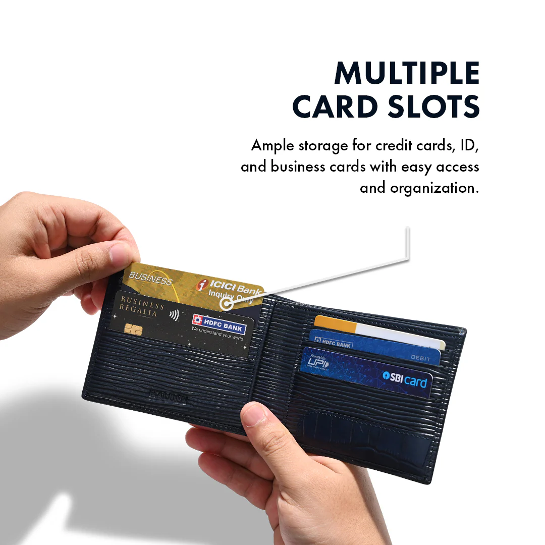 Bark Pattern Men's Leather wallet - Image 17