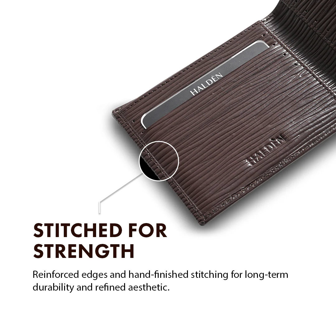 Bark Pattern Men's Leather wallet - Image 28