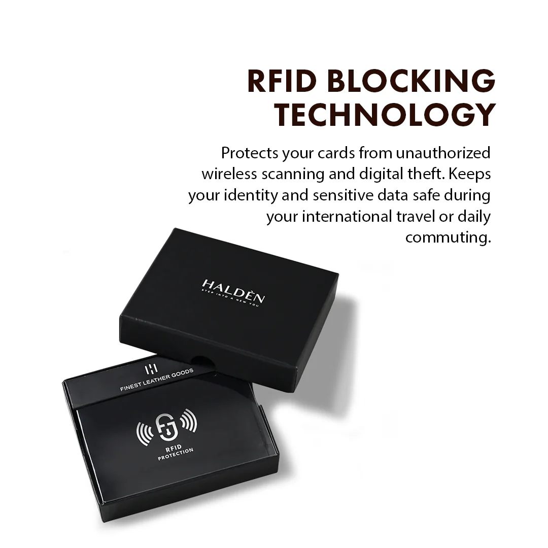 Bark Pattern Men's Leather wallet - Image 31