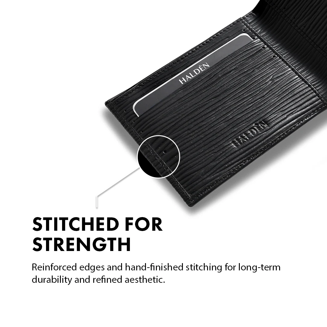 Bark Pattern Men's Leather wallet - Image 5