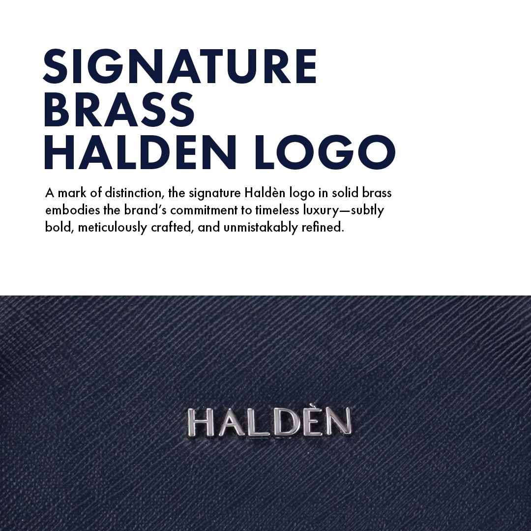 BELFORD BLUE LAPTOP BAG - SAFFIANO - Image 11