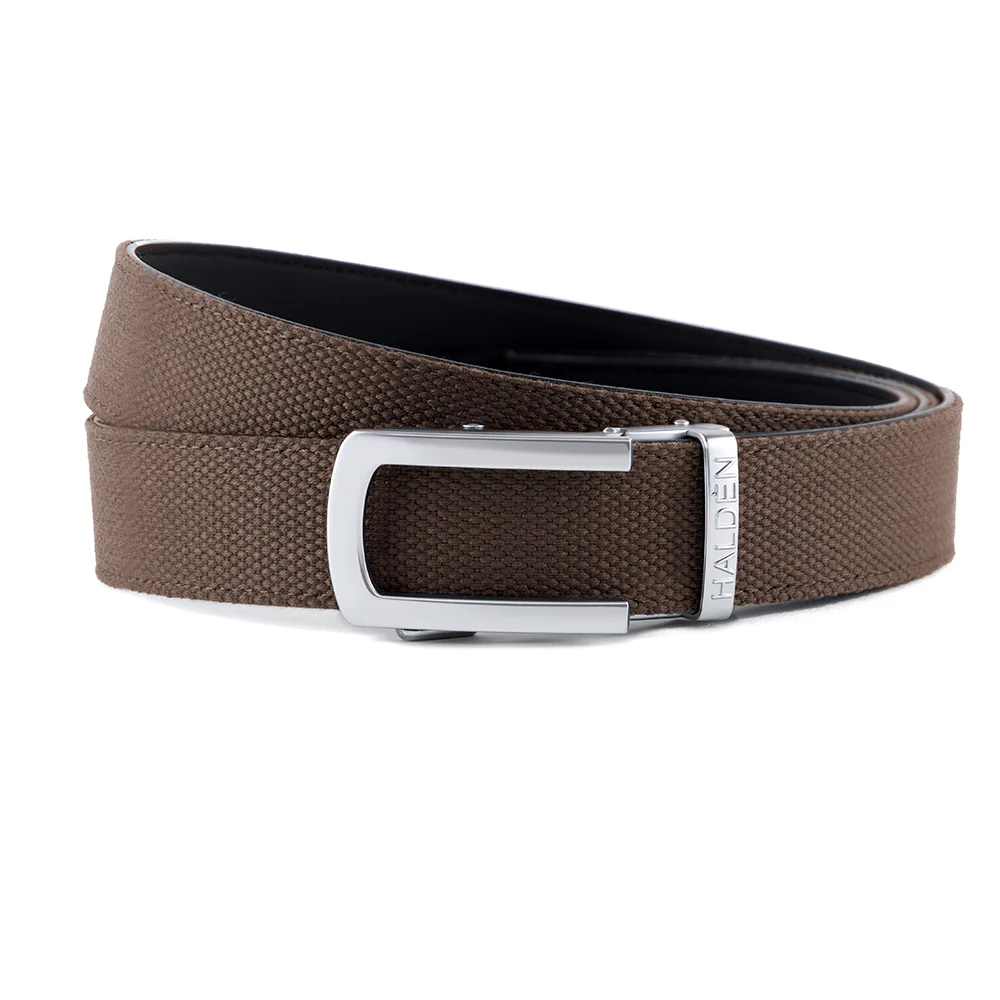 Canvas Brown with classic buckle - Image 4