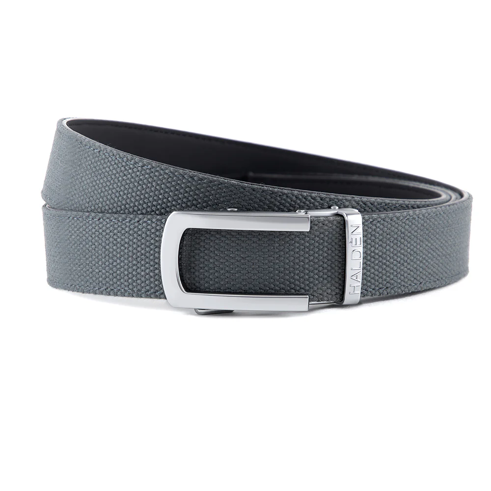 Canvas Grey with classic buckle - Image 4