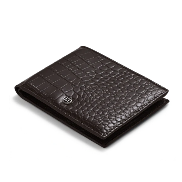 Croc Pattern Men's Leather Wallet - Image 24