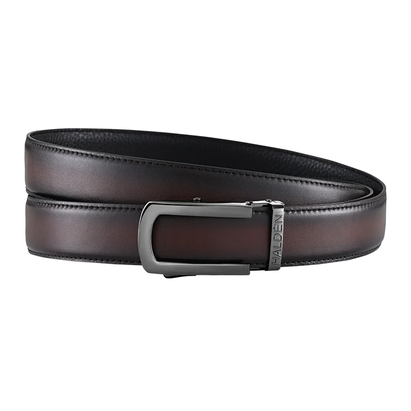 Hand Painted Gradient Rich Brown with classic buckle - Image 3