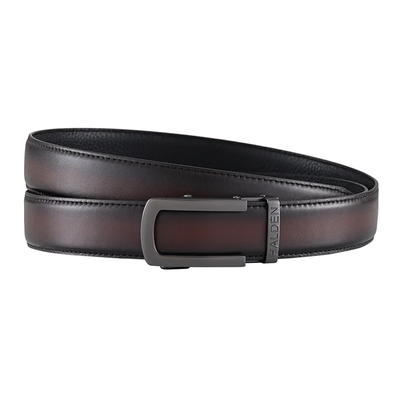 Hand Painted Gradient Rich Brown with classic buckle - Image 4