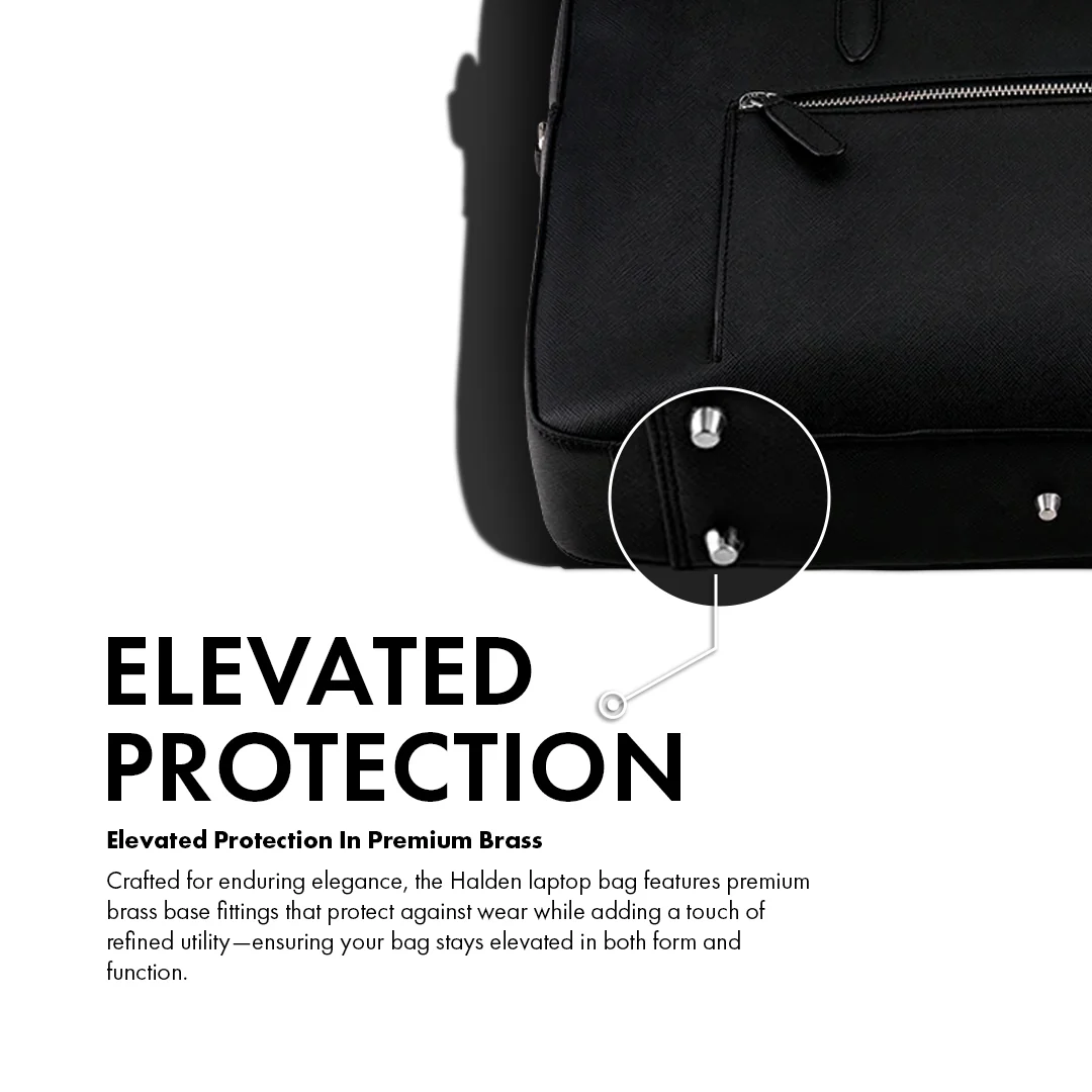 HARRINGTON BLACK LAPTOP BAG - SAFFIANO - Image 10