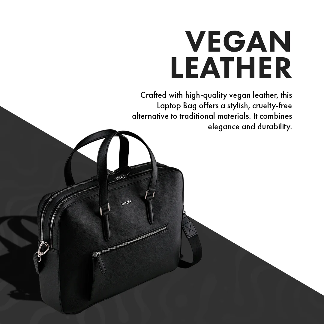 HARRINGTON BLACK LAPTOP BAG - SAFFIANO - Image 5