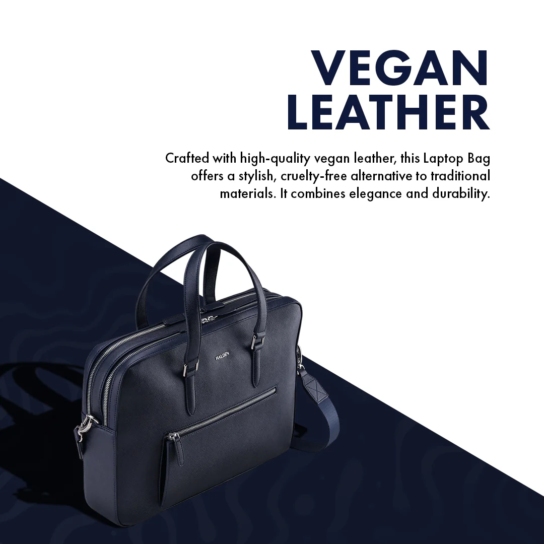 HARRINGTON BLUE LAPTOP BAG - SAFFIANO - Image 4