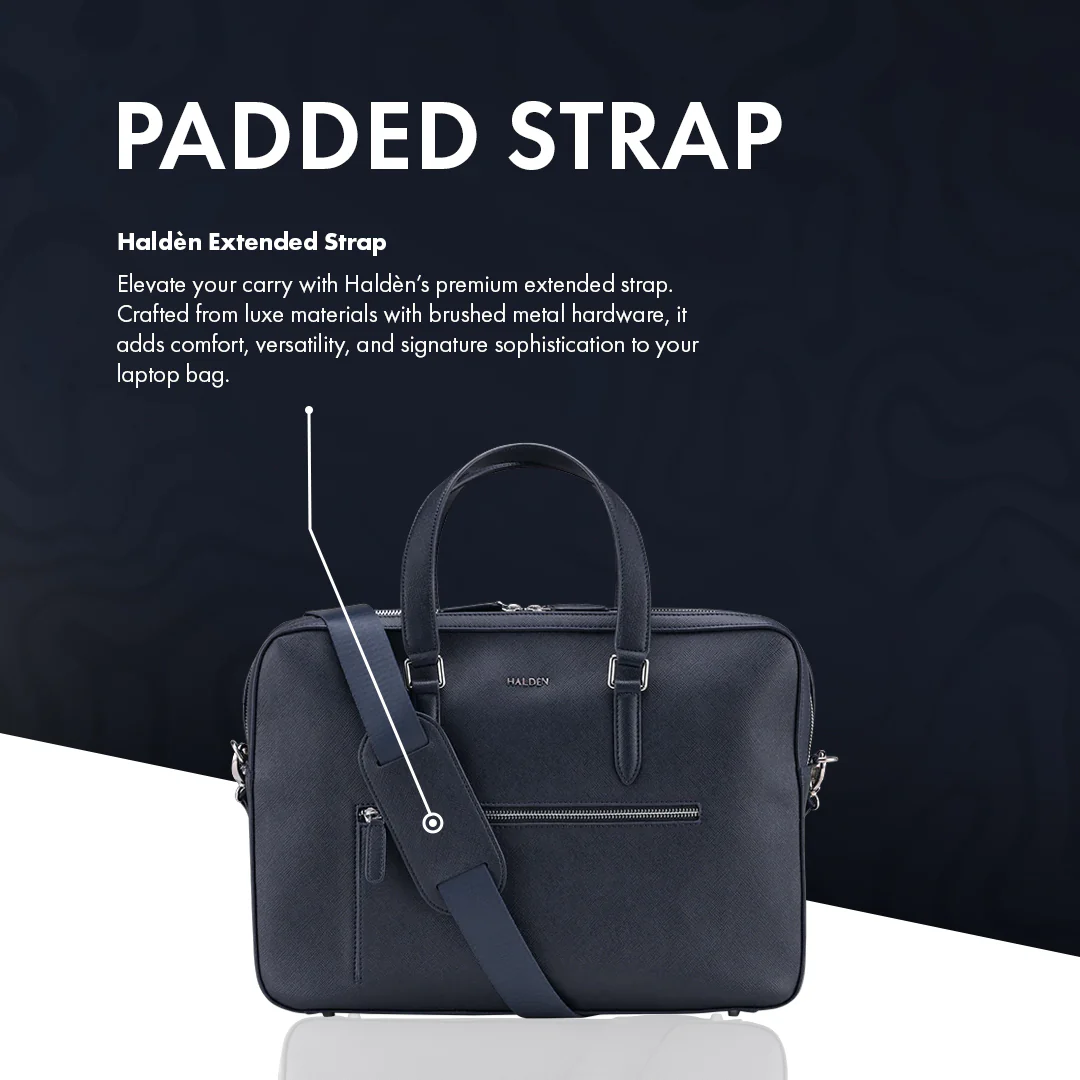 HARRINGTON BLUE LAPTOP BAG - SAFFIANO - Image 6
