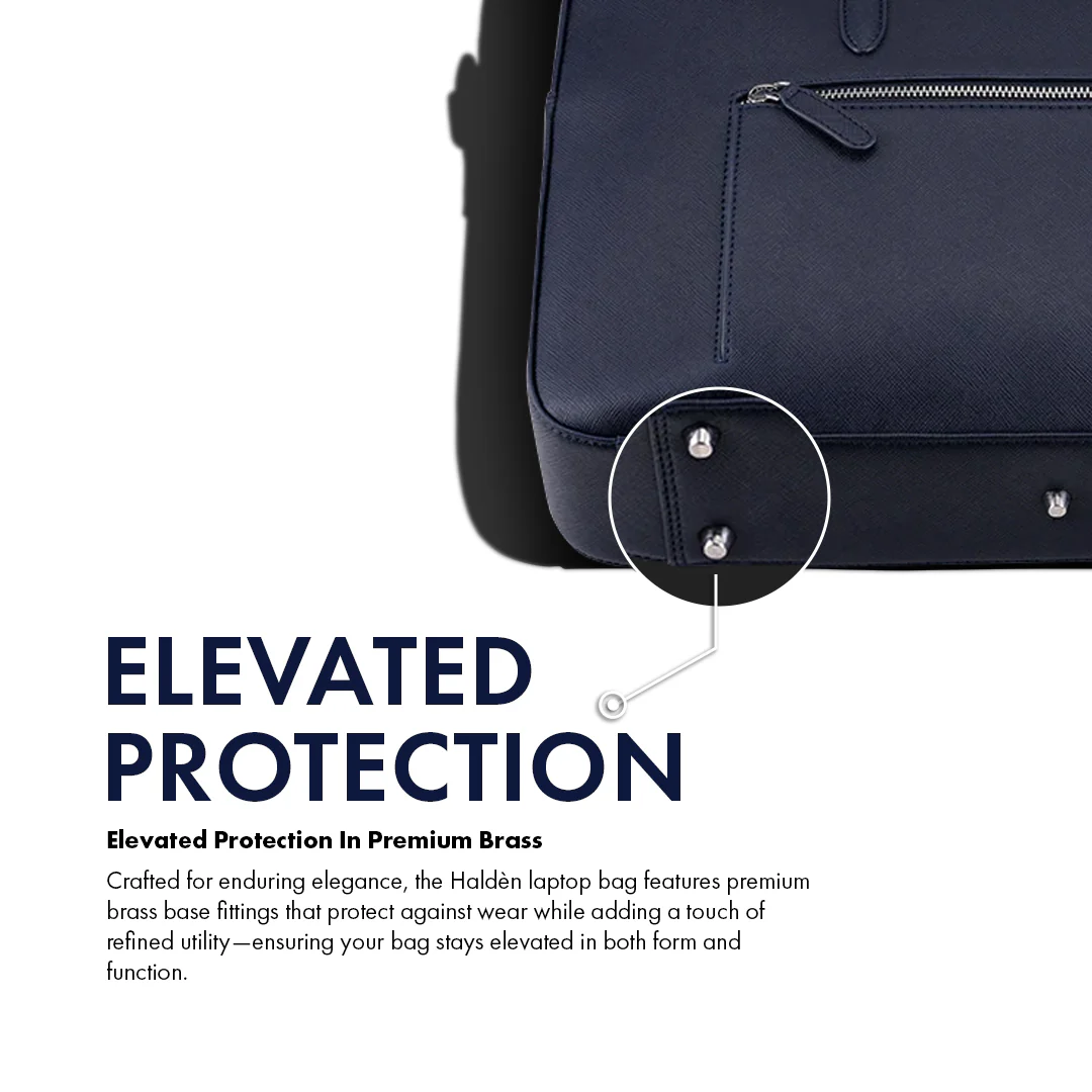 HARRINGTON BLUE LAPTOP BAG - SAFFIANO - Image 9