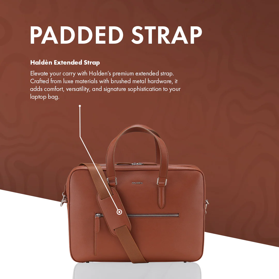 HARRINGTON TAN LAPTOP BAG - SAFFIANO - Image 5