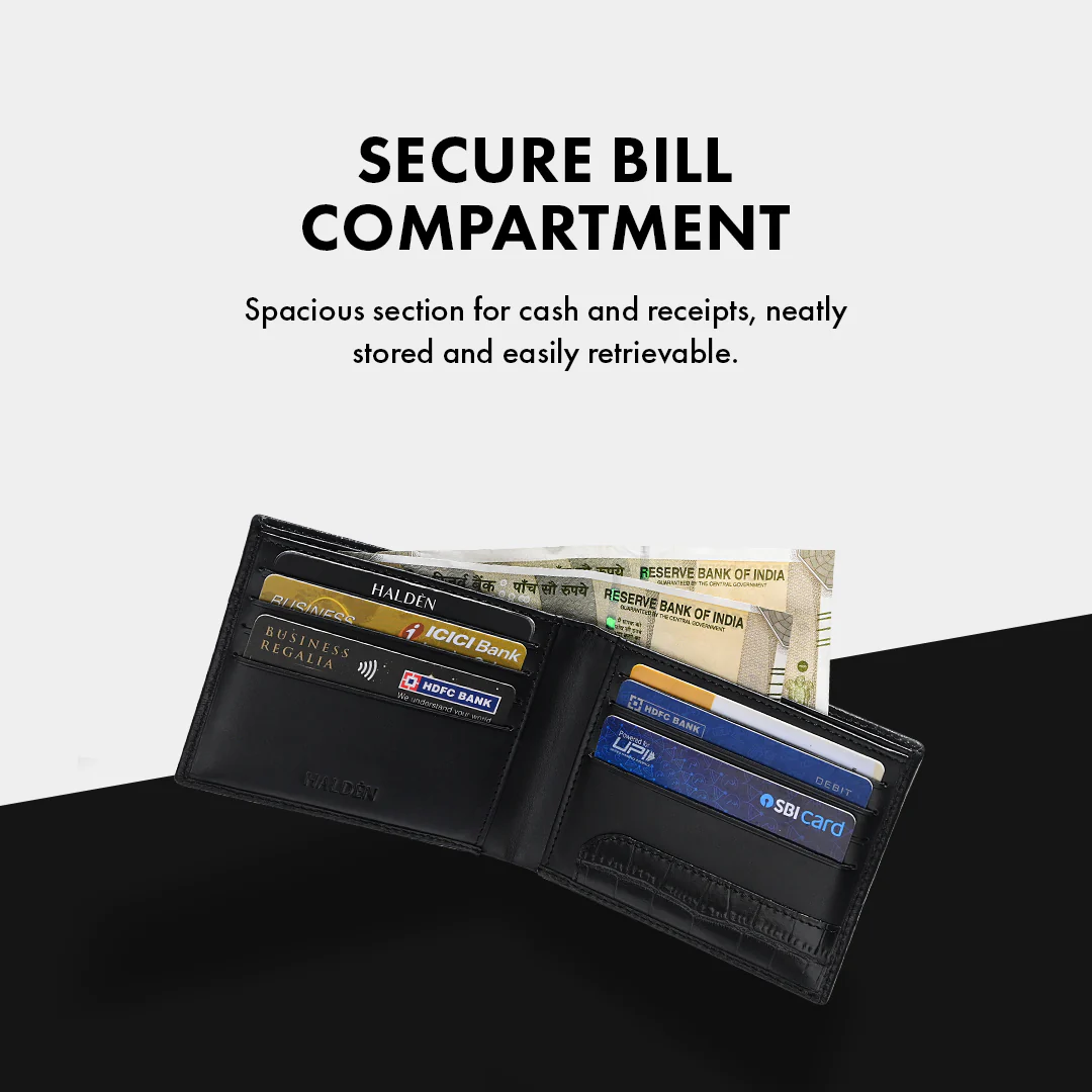 Lizard Pattern Men's Leather Wallet - Image 4