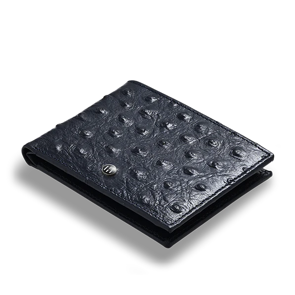Ostrich Pattern Men's Leather Wallet - Image 23
