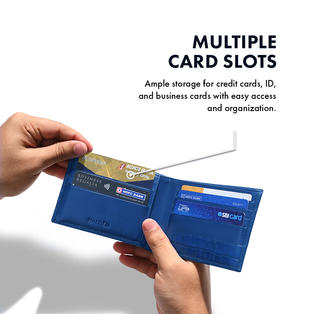 Ostrich Pattern Men's Leather Wallet - Image 26