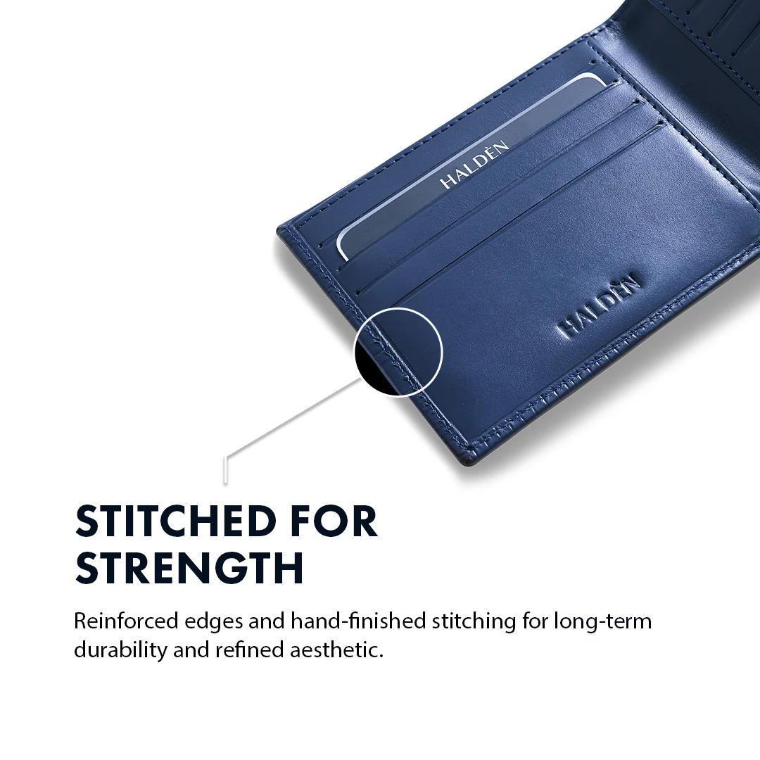 Ostrich Pattern Men's Leather Wallet - Image 27