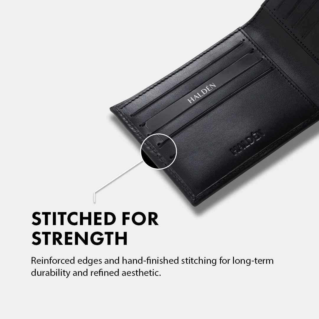 Ostrich Pattern Men's Leather Wallet - Image 3