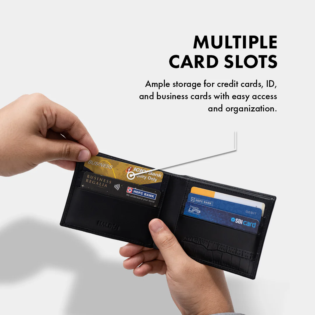 Ostrich Pattern Men's Leather Wallet - Image 4