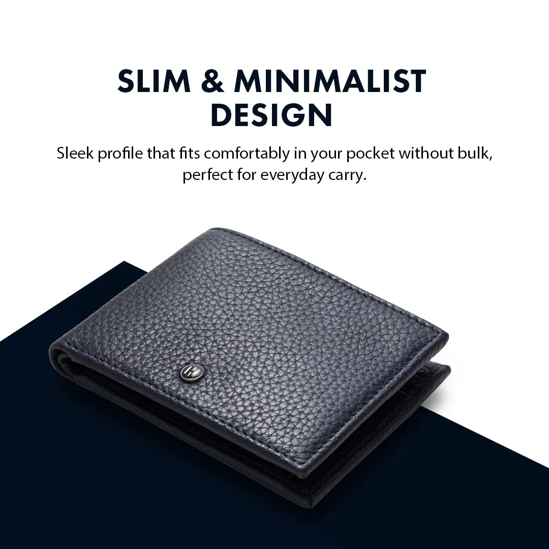 Pebble Pattern Men's Leather Wallet - Image 19