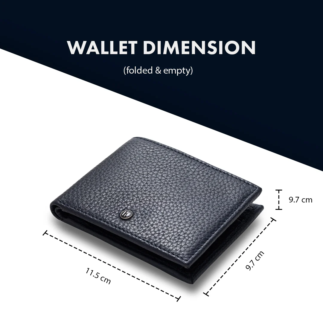 Pebble Pattern Men's Leather Wallet - Image 20