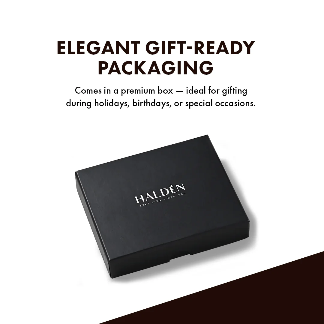 Pebble Pattern Men's Leather Wallet - Image 30