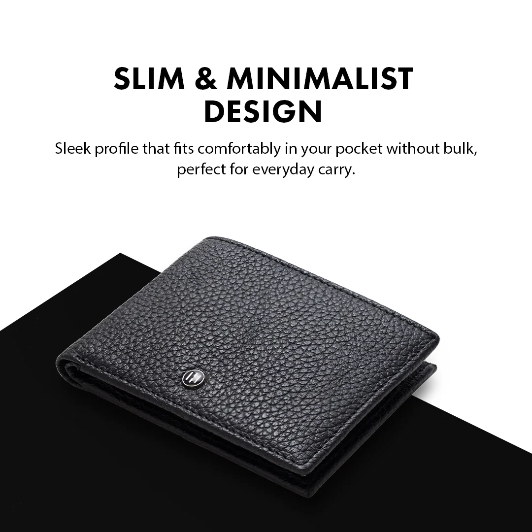Pebble Pattern Men's Leather Wallet - Image 6