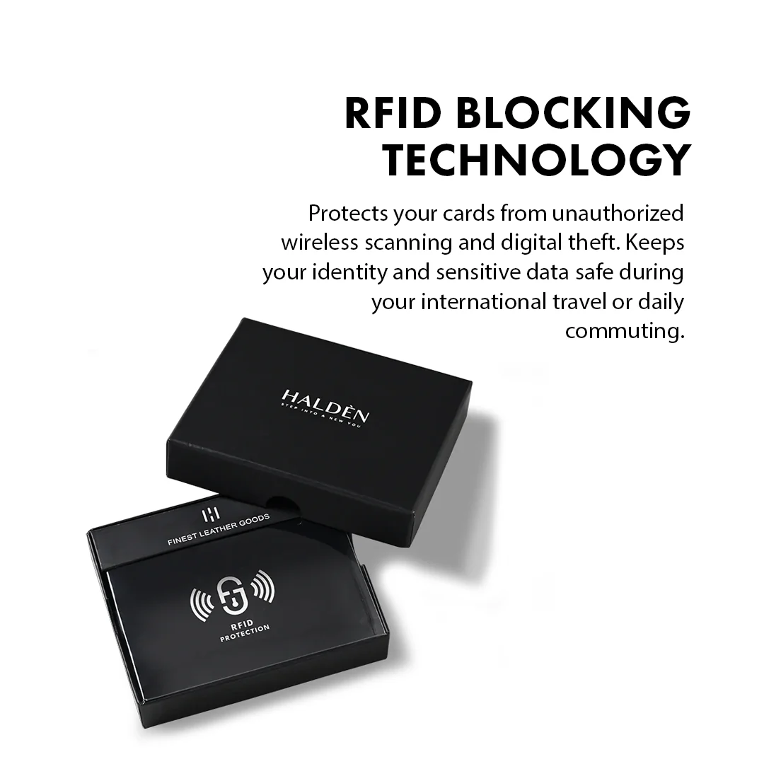 Pebble Pattern Men's Leather Wallet - Image 8