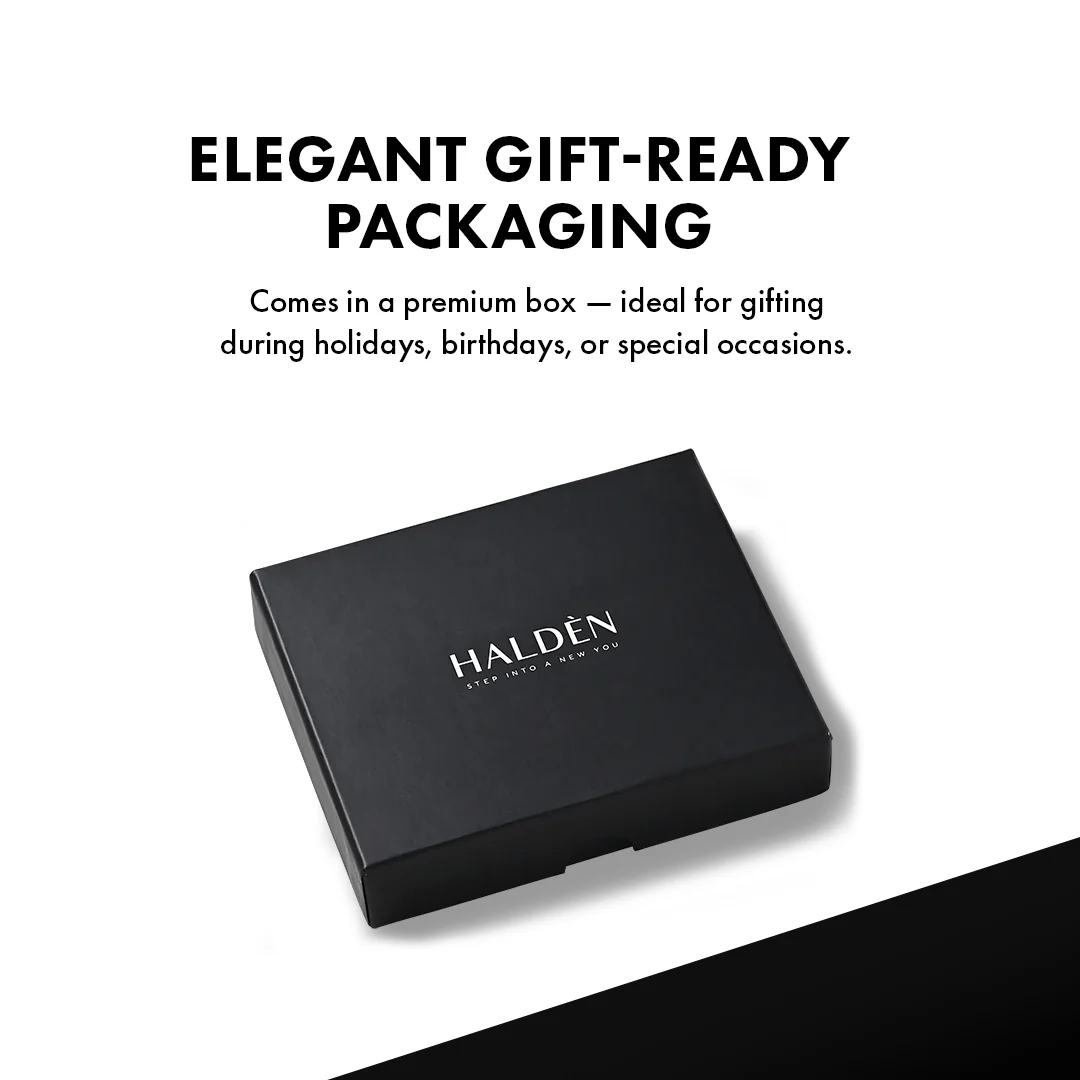 Pebble Pattern Men's Leather Wallet - Image 9