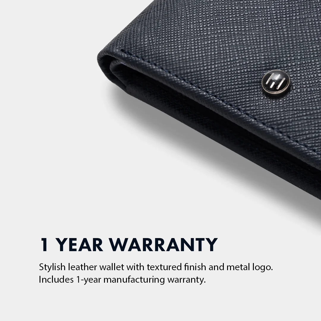 Saffiano Pattern Men's Leather Wallet - Image 18