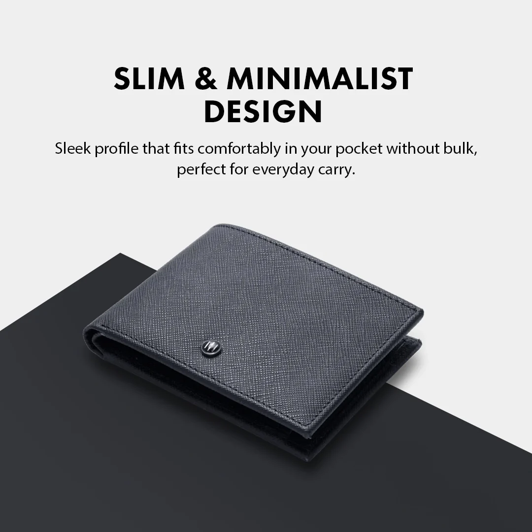 Saffiano Pattern Men's Leather Wallet - Image 6