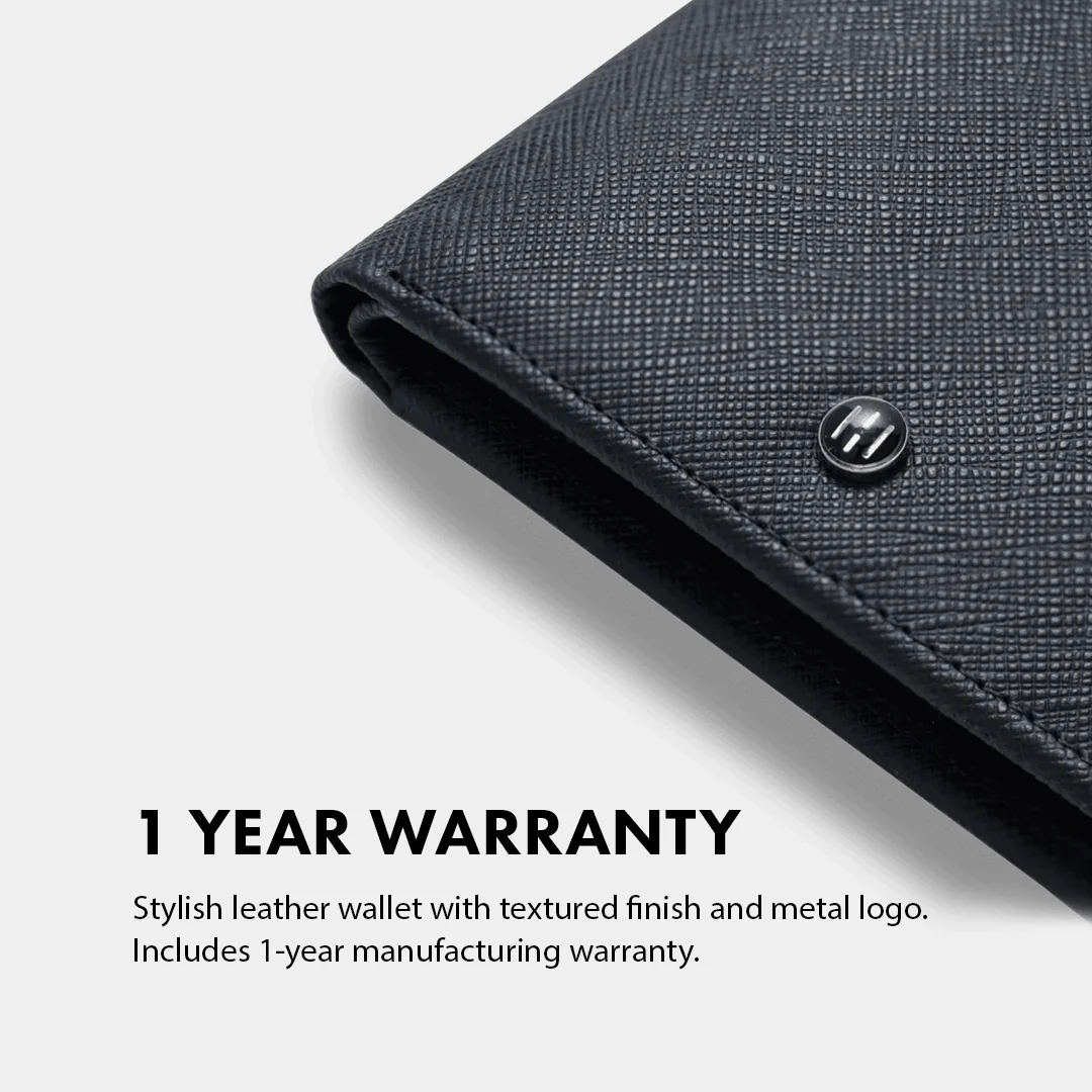 Saffiano Pattern Men's Leather Wallet - Image 8