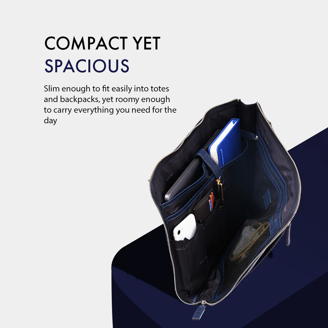 TELON BLUE LAPTOP BAG - CROC - Image 6