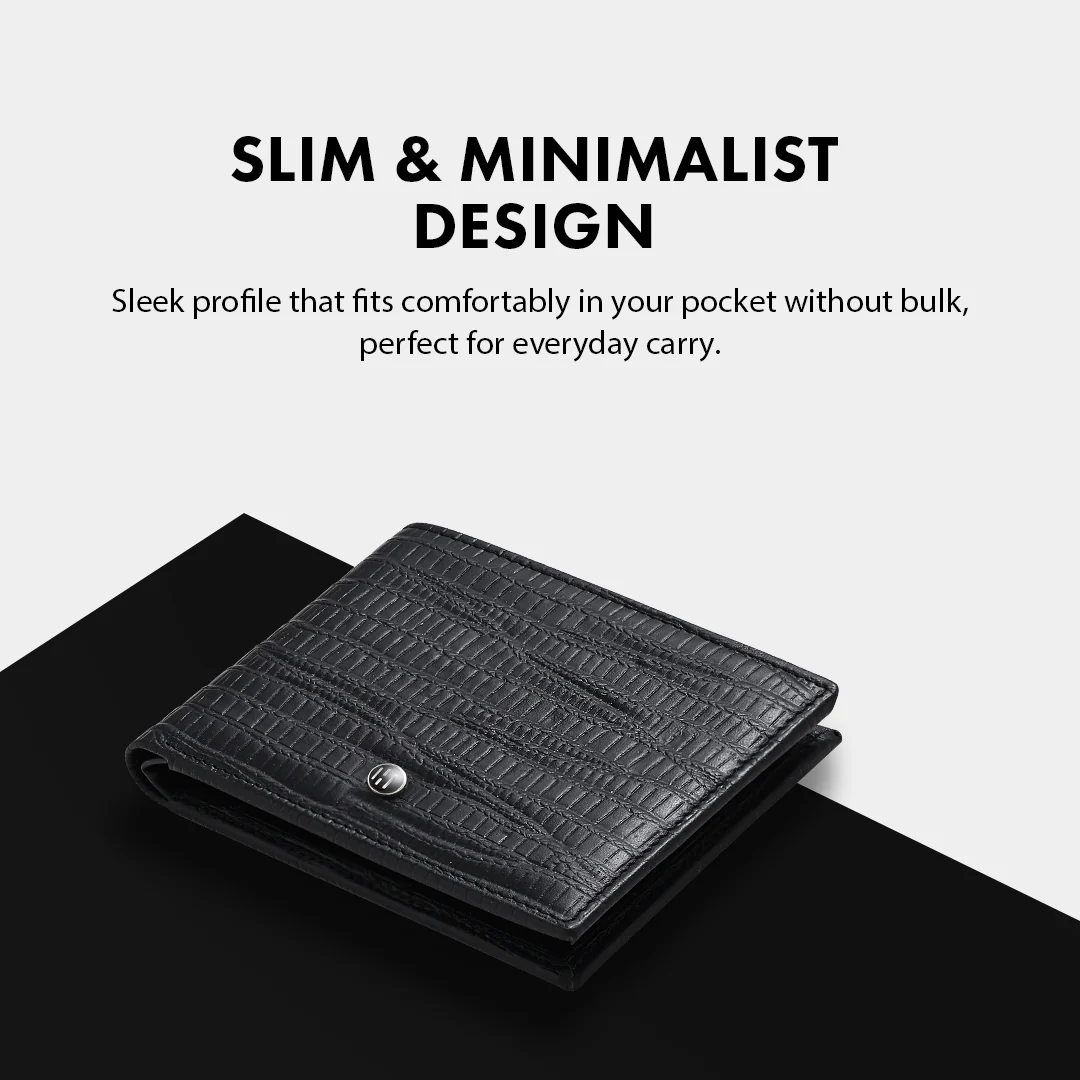 Lizard Pattern Men's Leather Wallet - Image 8