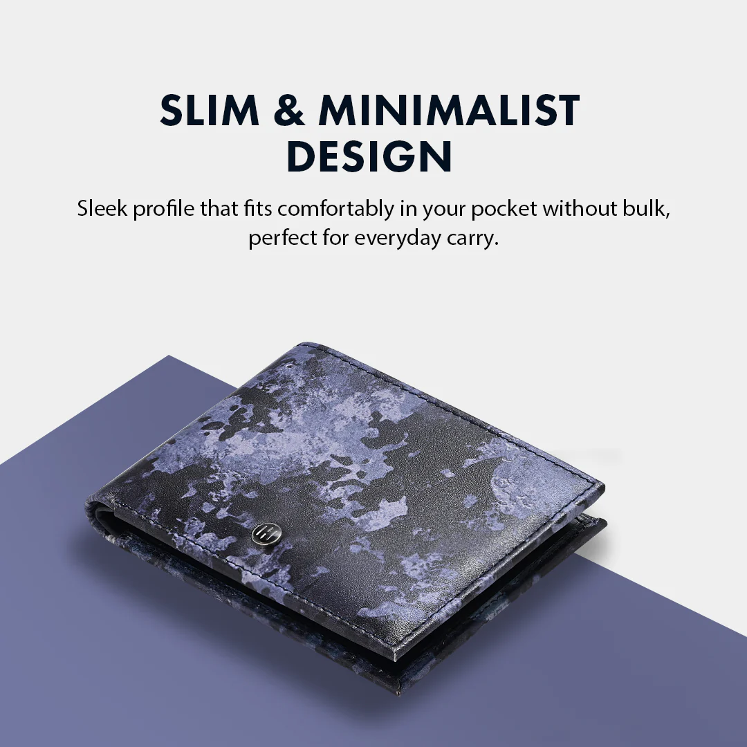 Theo Classic Blue Belt + Camo Blue Wallet Combo - Image 4